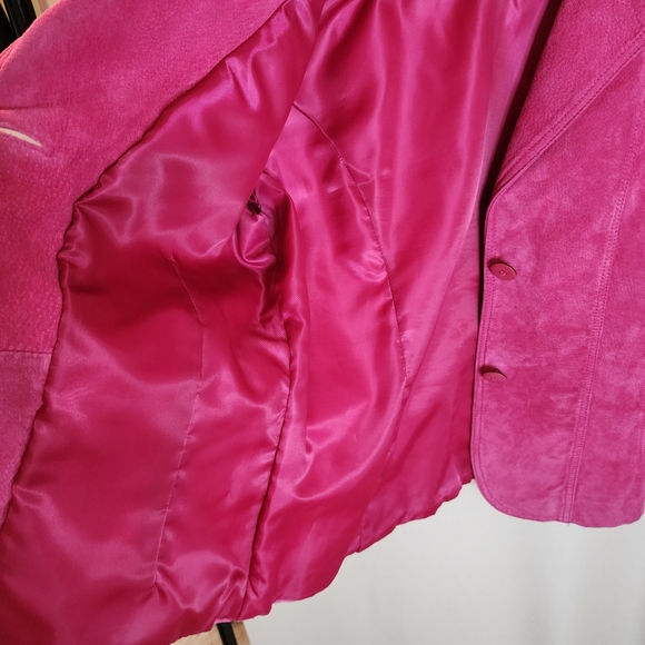 Genuine Leather Danier Hot Pink Suede Jacket, vintage, Y2K - Picture 5 of 9